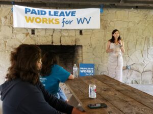 Paid family leave advocates rally at Krepps Park for 'Picnic for Paid Leave'